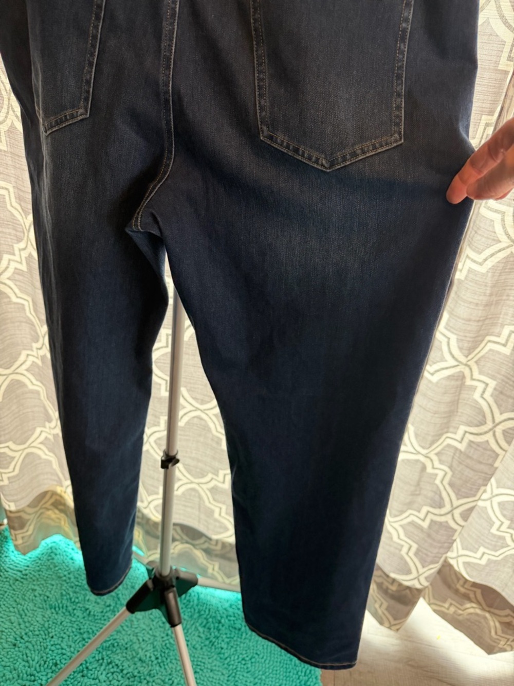 HALARA 1x Slim Straight Jeans in Dark Blue Wash nwot stretchy comfot denim - Picture 7 of 8